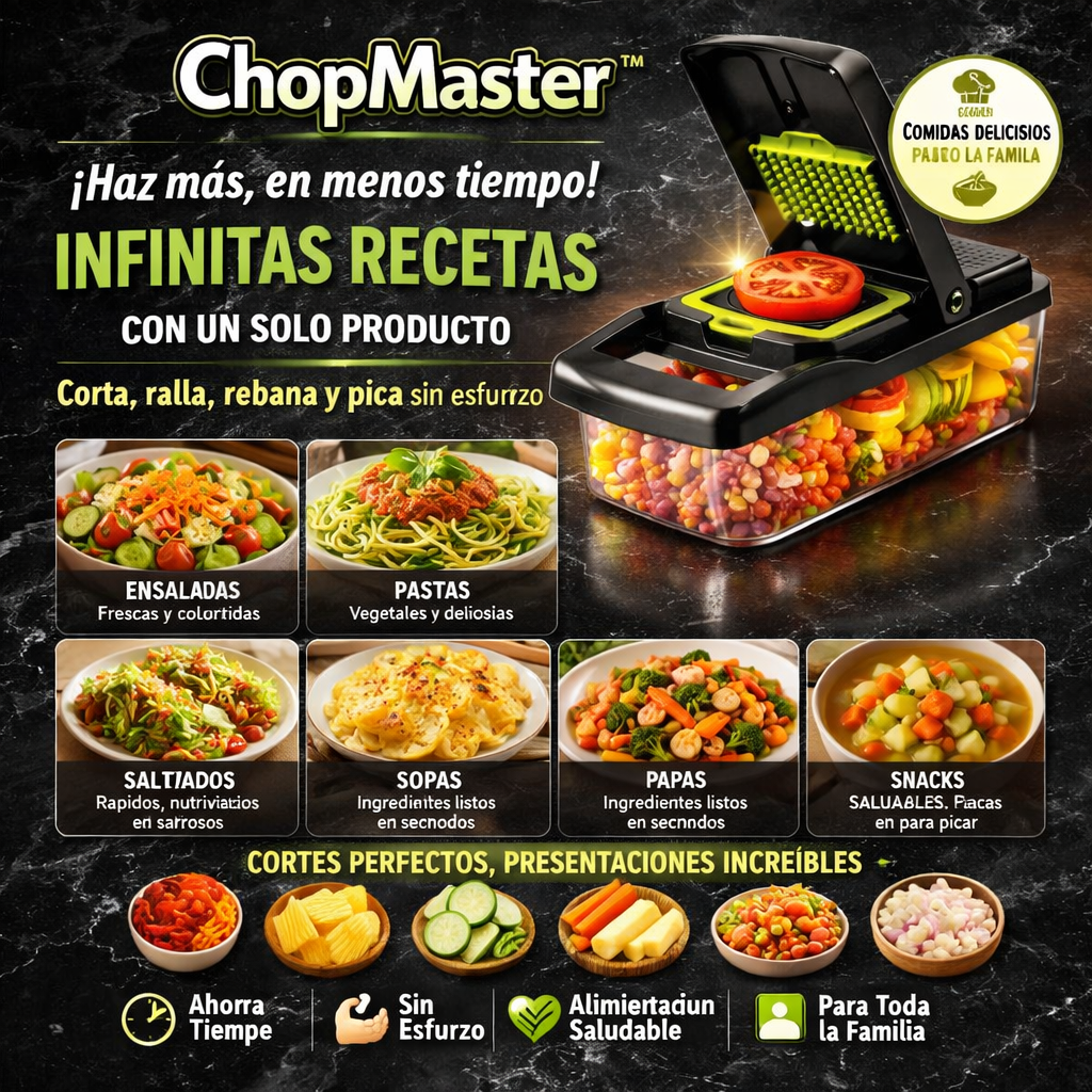 ChopMaster | Rallador y Picador 16‑en‑1
