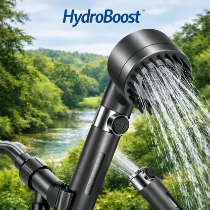 HydroBoost™ | Regadera Turbo Con Filtro Purificador