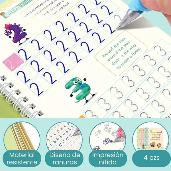 Montessori | Cuadernos Mágicos De Caligrafía