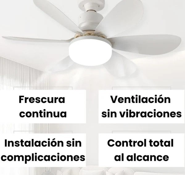 BreezeLite™ | Foco/Ventilador 2 en 1