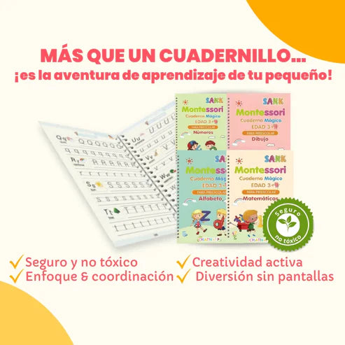 Montessori | Cuadernos Mágicos De Caligrafía