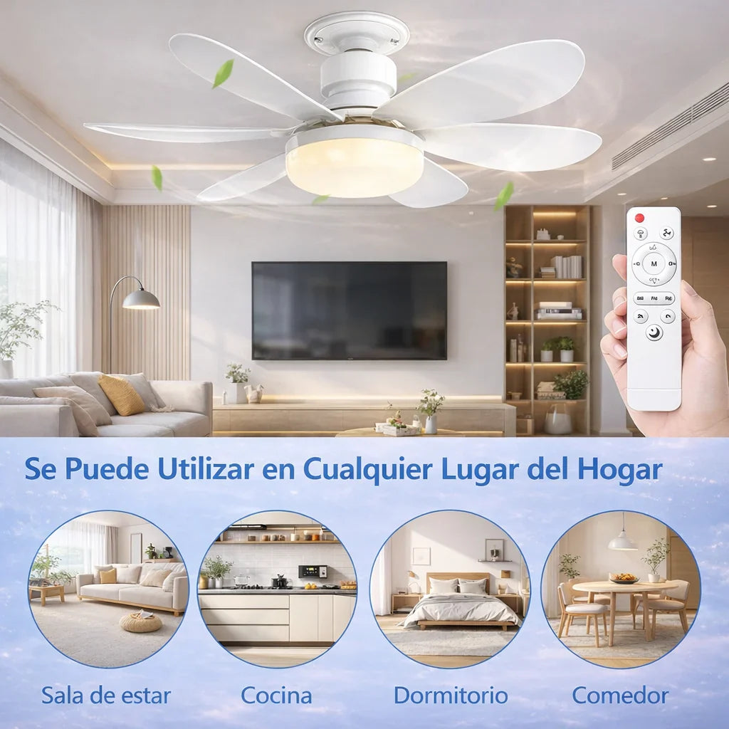 BreezeLite™ | Foco/Ventilador 2 en 1