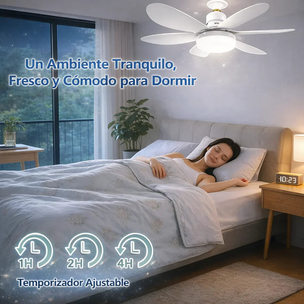 BreezeLite™ | Foco/Ventilador 2 en 1