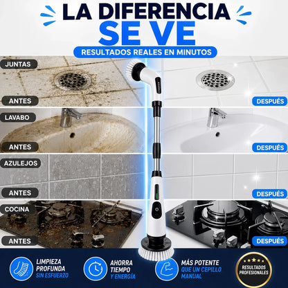 MultiScrub Pro | Cepillo Limpiador Recargable 9 en 1