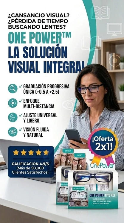 One Power | Lentes Multifocales. (Mega Oferta 2X1)