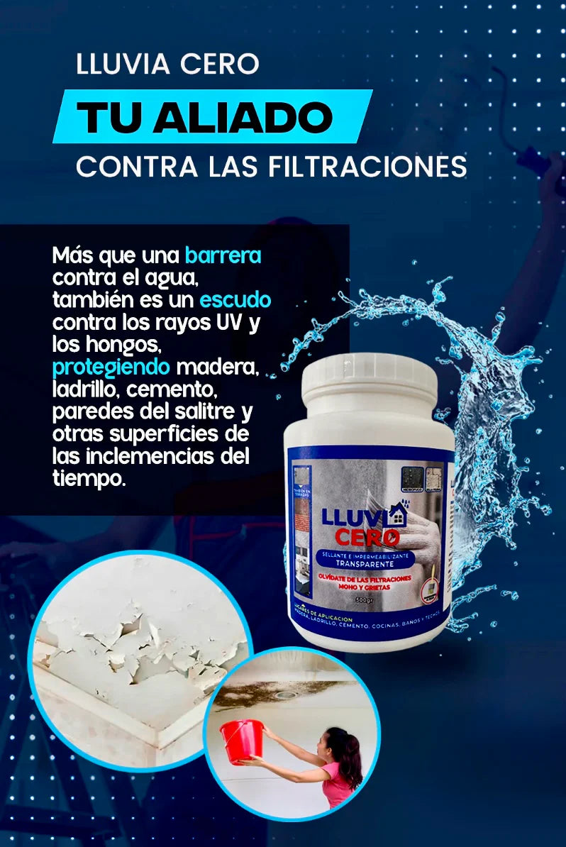 Lluvia Cero | Impermeabilizante (Pack 3.5L/Cinta y Brocha)