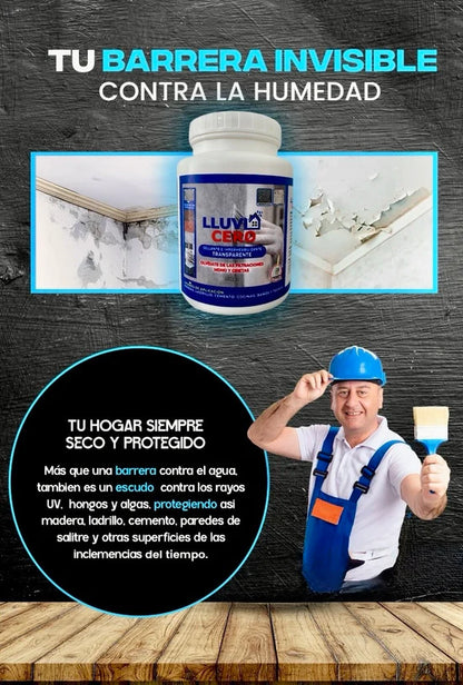 Lluvia Cero | Impermeabilizante (Pack 3.5L/Cinta y Brocha)