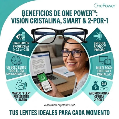 One Power | Lentes Multifocales. (Mega Oferta 2X1)