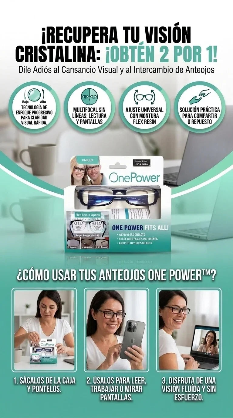 One Power | Lentes Multifocales. (Mega Oferta 2X1)
