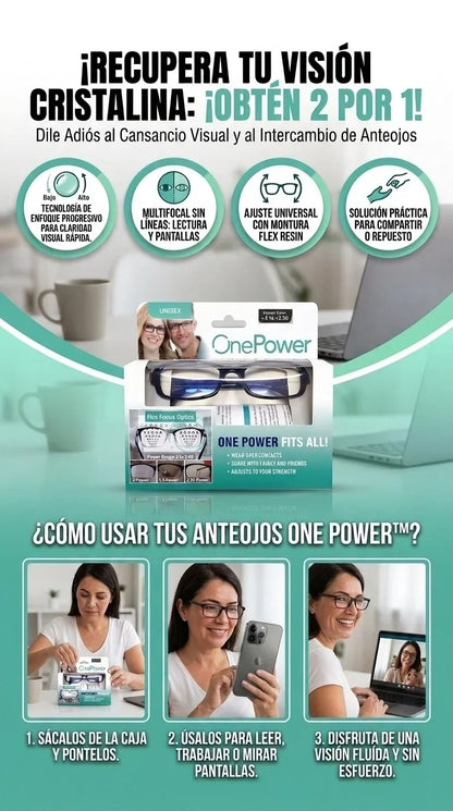 One Power | Lentes Multifocales. (Mega Oferta 2X1)